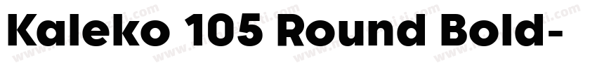 Kaleko 105 Round Bold字体转换